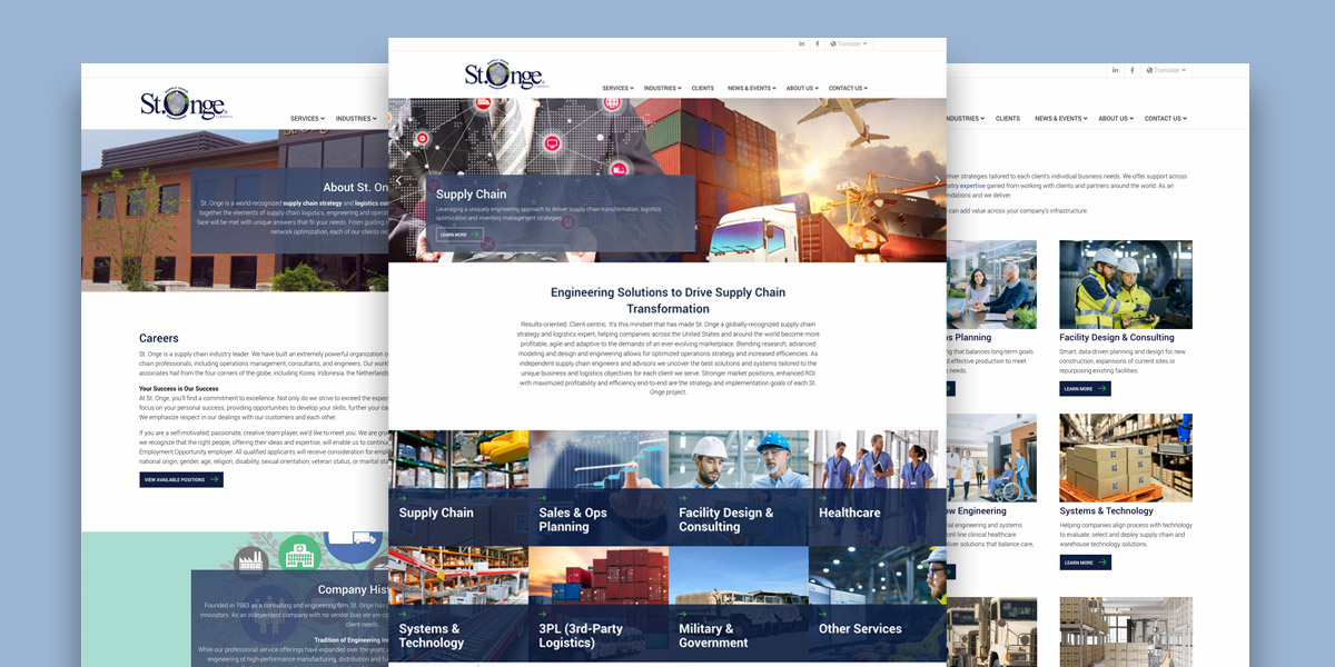 St. Onge – Website Design