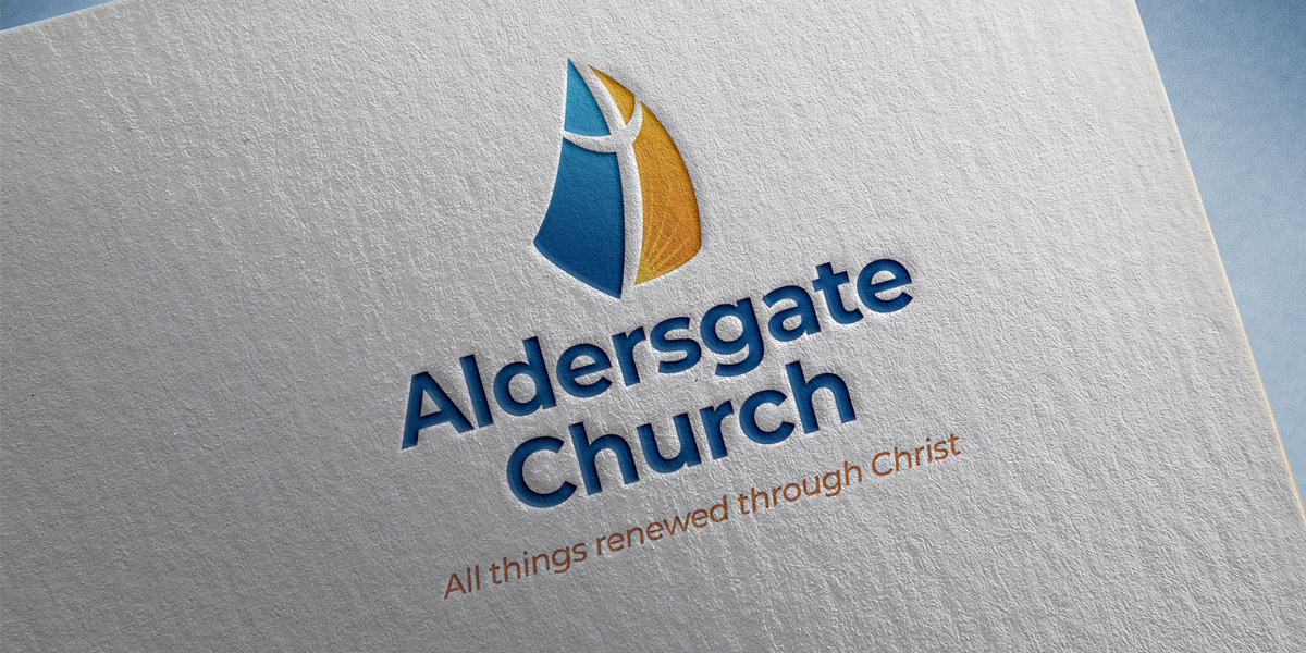 aldersgate church logo business cards