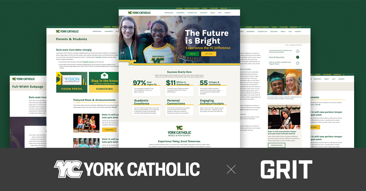 York Catholic site GRIT Marketing Group