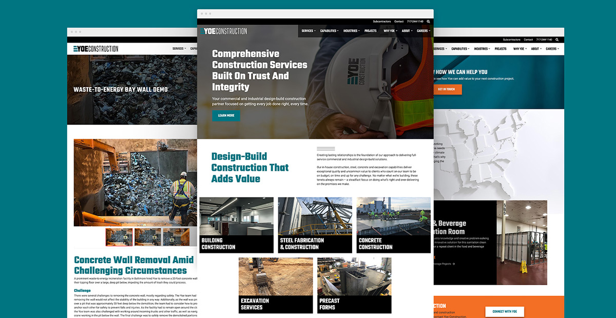 Yoe Construction – Website Redesign