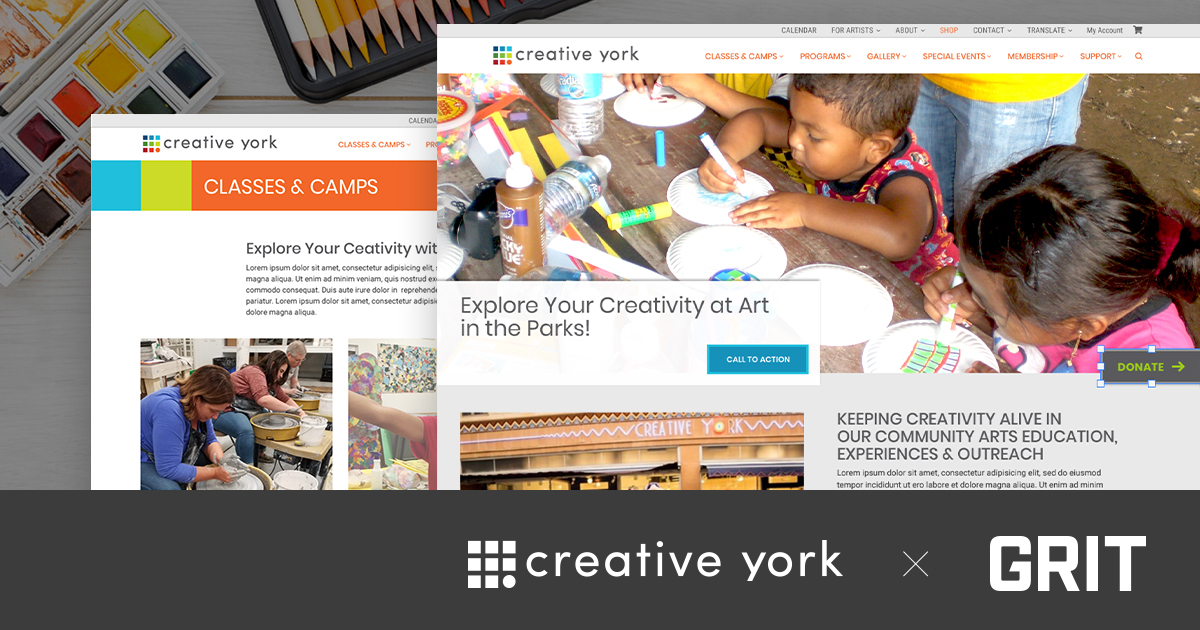 Creative York site Design & Development GRIT Marketing Group