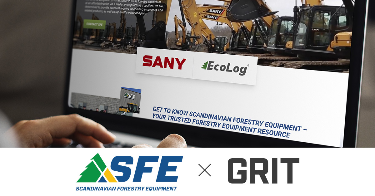 Scandinavian Forestry Equipment site GRIT Marketing Group